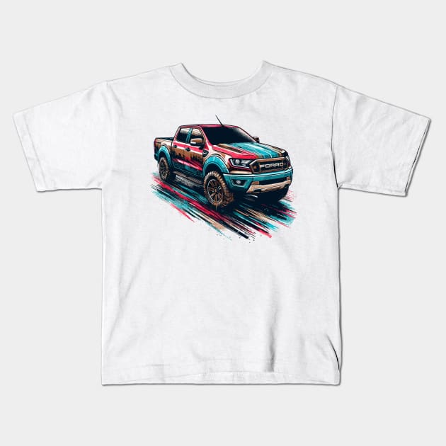 Ford Ranger Kids T-Shirt by Vehicles-Art